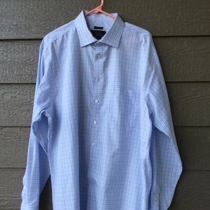 Men's JoS. A. Bank Reserve No Wrinkle Tailored Fit Lg Sleeve  Shirt, Sz 17-1/2